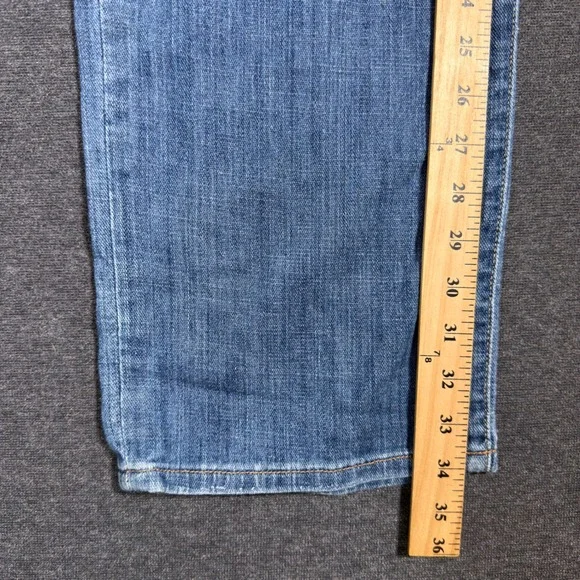 Lucky Brand 329 Classic Straight Jeans Mens 38x34 Blue Denim Stretch Faded Y2K - Picture 6 of 7